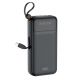 XO PR279 Powerbank με Καλώδια USB-A Type-C Micro & Lightning 20.000mAh