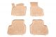 Λαστιχένια πατάκια VW Passat B6 / B7 (2005-2014) / Tiguan (2007-2016) / Jetta (2010-2018) - τύπου σκαφάκι - μπεζ - 4τμχ., Rezaw Plast