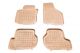 Λαστιχένια πατάκια Rezaw Plast για VW Golf 5 / 6 / VW Jetta / Seat Leon (2004-2012) / VW Scirocco / Skoda Octavia 2 (2004-2013) - τύπου σκαφάκι - μπεζ - 4τμχ.