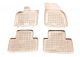 Λαστιχένια πατάκια Rezaw Plast για VOLVO V50 (2004-2012) - τύπου σκαφάκι - μπεζ - 4τμχ.