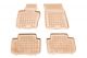 Λαστιχένια πατάκια BMW X3 E83 (2003-2010) - τύπου σκαφάκι - μπεζ - 4τμχ., Rezaw Plast