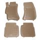 Λαστιχένια πατάκια Rezaw Plast για SUBARU Impreza (2007-2011) / Forester (2008-2013) / Legacy (2004-2009) - τύπου σκαφάκι - μπεζ - 4τμχ.