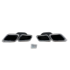 Μπούκες εξάτμισης E-Class W212 / S-Class W222 - χρωμίου