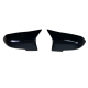Καπάκια για καθρέφτη για BMW F20 / F22 / F23 / F30 / F31 / F34 / F32 / F36 / E84 / F87 - μαύρα γυαλιστερά