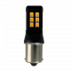 Led λάμπα τύπου BA15S με 28 SMD led 2835 chipset 10-24v - πορτοκαλί - 1τμχ.