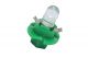 Led λάμπα τύπου B8.4D 12V/ 2W πράσινη - 1τμχ.