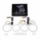 Δαχτυλίδια BMW E46 coupe (1998-2003) / BMW E46 Sedan, Combi (1998-2005) angel eyes - Λευκό χρώμα