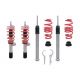 Ρυθμιζόμενη ανάρτηση για Seat Leon (2012+) - κόκκινη - 4τμχ.