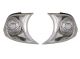 Φλας δίπλα στο φανάρι E46 coupe (1999-2001) - χρωμίου - σετ 2τμχ.