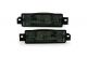 Φλας προφυλακτήρα BMW E30 (1983-1990) limousine / touring / coupe / cabrio - μαύρο χρωμίου - σετ 2τμχ.