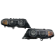 Φανάρια εμπρός με 3D angel eyes για BMW E46 (2001-2005) sedan,combi