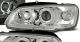 Φανάρια εμπρός Peugeot 106 angel eyes, χρωμίου, με λάμπες (Η1) - σετ 2τμχ.