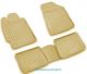 3D Λαστιχένια πατάκια για Audi A8 (2002-2009) long base, μπεζ - 4τμχ.