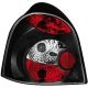 Πίσω φανάρια Renault Twingo (2000-2007) - μαύρα - σετ 2τμχ.
