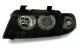 Φανάρια εμπρός angel eyes για Audi A4 (1995-1998) - μαύρα , χωρίς λάμπες (Η7) - σετ 2τμχ.