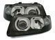 Φανάρια εμπρός για Audi A3 (2000-2003) - μαύρα , με λάμπες (Η1) - σετ 2τμχ.