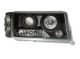 Φανάρια εμπρός angel eyes για Mercedes W201 E190 1982-1993) , μαύρα , με λάμπες (Η1) - σετ 2τμχ.