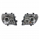 Φανάρια εμπρός Nissan Navara / Pathfinder (2005-2009) led angel eyes - chrome , με λάμπες (Η1) - σετ 2τμχ.