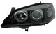 Φανάρια εμπρός Opel Astra G (1998-2004) angel eyes - μαύρα , χωρίς λάμπες (Η7) - σετ 2τμχ.