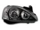 Φανάρια εμπρός Opel Corsa C(2001-2006) angel eyes - μαύρα , χωρίς λάμπες (Η7) - σετ 2τμχ.