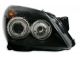 Φανάρια εμπρός angel eyes για Opel Astra H (2004-2009) - μαύρα ,  χωρίς  λάμπες (Η 7 ) - σετ 2τμχ.
