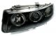 Φανάρια εμπρός Seat Leon /Toledo (1999-2004) angel eyes - μαύρα , με λάμπες (Η1) - σετ 2τμχ.