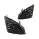 Φανάρια εμπρός Toyota Land Cruiser 120 (2003-2009) angel eyes - μαύρα , με λάμπες (Η7) - σετ 2τμχ.