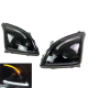 Φανάρια εμπρός Led για Toyota Land Cruiser 120 (2003-2009) - μαύρα , με λάμπες (Η7) - σετ 2τμχ.