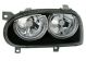 Φανάρια εμπρός angel eyes για Vw Golf 3 R32 design - μαύρα , χωρίς λάμπες (Η7) - σετ 2τμχ.