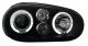 Φανάρια εμπρός Vw Golf IV R32 angel eyes - μαύρα , χωρίς λάμπες (Η1) - σετ 2τμχ.