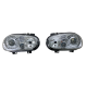 Φανάρια εμπρός Vw Golf IV R32 - chrome , χωρίς λάμπες (Η7) - σετ 2τμχ.