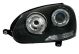 Φανάρια εμπρός Vw Golf 5 angel eyes, χωρίς λάμπες (Η7) - σετ 2τμχ.