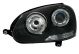 Φανάρια εμπρός Vw Golf 5 angel eyes, χωρίς λάμπες (Η7) - σετ 2τμχ.