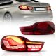 Πίσω φανάρια led BMW F32 / F33 / F36 / F82 / F83 (2014-2020) GTS design με τρέχουμενο φλας, κόκκινα - σετ 2τμχ.