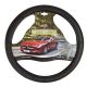Κάλυμμα Τιμονιού Αυτοκινήτου Δερματίνη Με Γαζιά Μαύρο Small 36cm (CAR0000208)