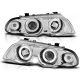 Μπροστινά Φανάρια Set Για Bmw 3 E46 Sedan/Caravan 99-01 Angel Eyes Χρωμίου H1/H1 Sonar (CAR0003156)