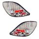 Πισινά Φανάρια Set Για Peugeot 207 06-09 Led Chrome JunYan (CAR0005109)