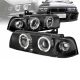 Μπροστινά Φανάρια Set Για Bmw 3 E36 90-99 Sedan / Compact / Touring Angel Eyes & Led Μαύρα H1/H1 Sonar (CAR0005379)