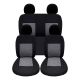 Καλύμματα Καθισμάτων Υφασμάτινα Prime Full Μαύρο Με Γκρι Ραφή Σετ Εμπρός / Πίσω 10 Τεμαχίων 11636 (CAR0006127)