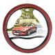 Κάλυμμα Τιμονιού Αυτοκινήτου Δερματίνη Με Γαζιά Κόκκινο Medium 38cm (CAR0006216)