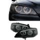 Μπροστινά Φανάρια Set Για Opel Astra G 97-04 Angel Eyes Μαύρα H7/H7 Depo (CAR0008035)