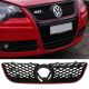 Μάσκα Για Vw Polo 9N3 05-09 GTI Look Κυψελωτή Με Κόκκινο Σιρίτι 1 Τεμάχιο (CAR0008167)