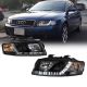 Μπροστινά Φανάρια Set Για Audi A4 B6 00-04 DRL Μαύρα H1/H1 Sonar (CAR0008657)