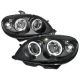 Μπροστινά Φανάρια Set Για Citroen Saxo 00-04 Angel Eyes Μαύρα H1/H1 Sonar (CAR0008662)