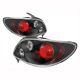 Πισινά Φανάρια Set Για Peugeot 206 98-07 Μαύρα Sonar (CAR0008718)
