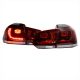 Πισινά Φανάρια Set Για Vw Golf VI (6) 08-11 Led GTI / R-Look Dark Cherry Κόκκινο/Crystal Carner (CAR0008986)