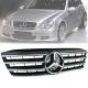 Μάσκα Για Mercedes-Benz C-Class W203 00-07 Amg Look Με 4 Γρίλιες Μαύρο/Χρώμιο 1 Τεμάχιο (CAR0009937)