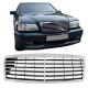 Μάσκα Για Mercedes-Benz C-Class W202 93-01 Avantgarde Χρώμιο / Μαύρο 1 Τεμάχιο (CAR0010044)