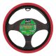 Κάλυμμα Τιμονιού Αυτοκινήτου Δερματίνη Μαύρο/Κόκκινο Medium 37-39cm (CAR0010937)