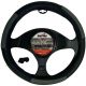 Κάλυμμα Τιμονιού Αυτοκινήτου Δερμάτινο Με PVC Μαύρο-Γκρι Medium 38cm (CAR0011606)